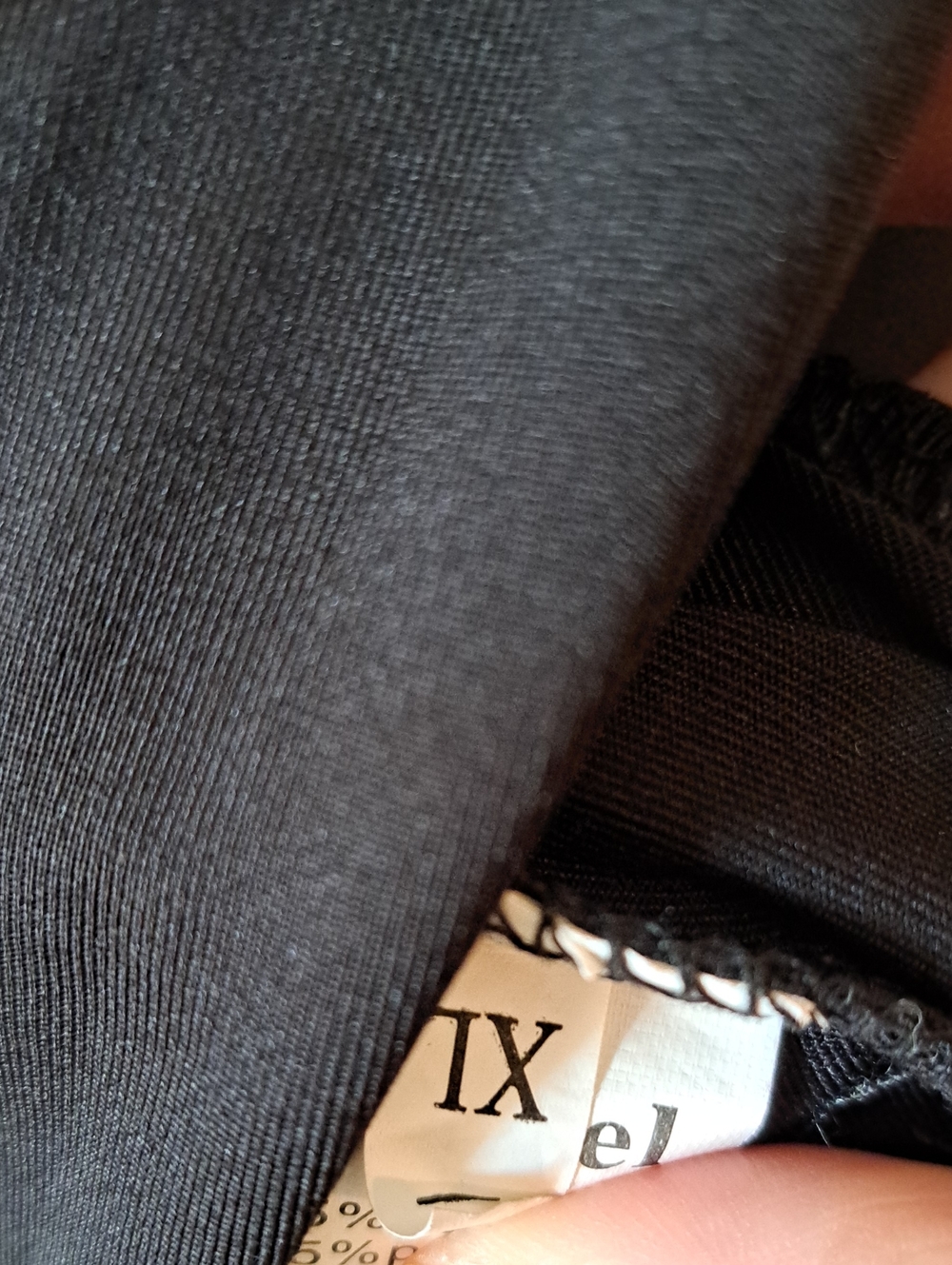 Angel Black Backless Bodysuit with Lace Trim On Back - Picture 5 of 5
